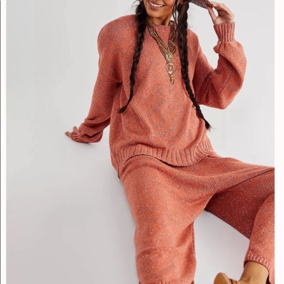 Free People Sweaters - Free People Gio Orange Sweater Set